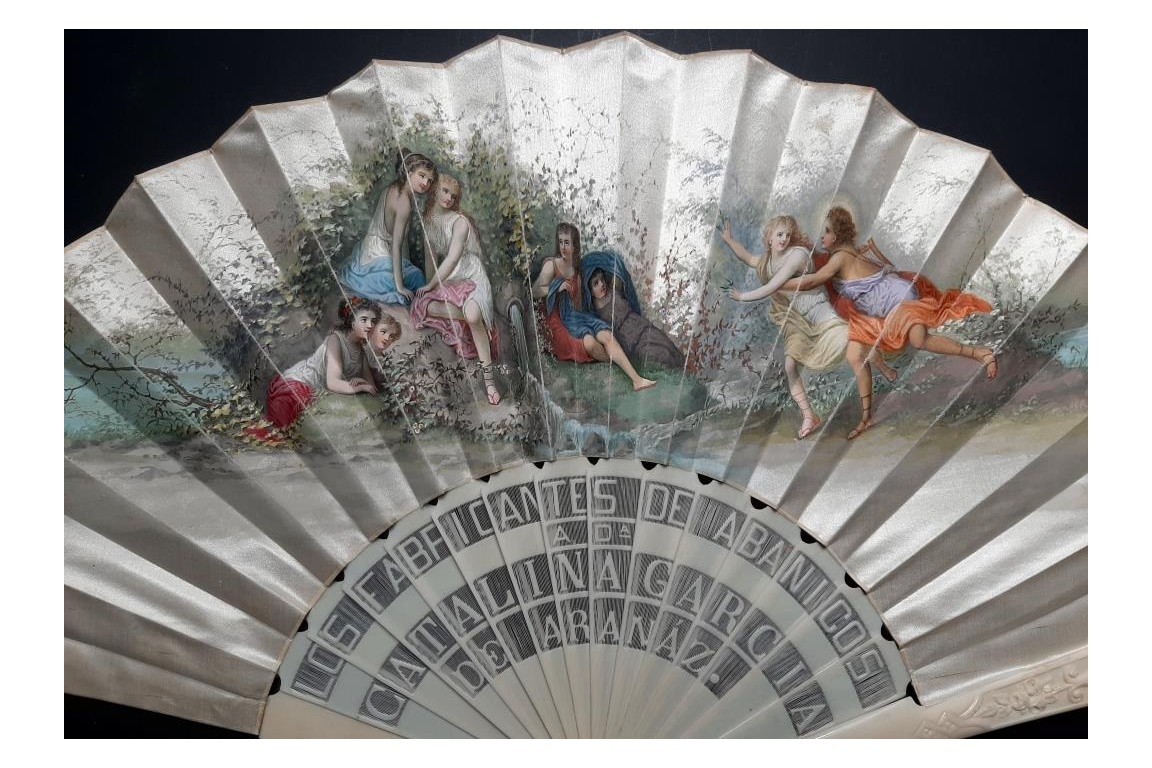 Fans in Spain, fan circa 1870