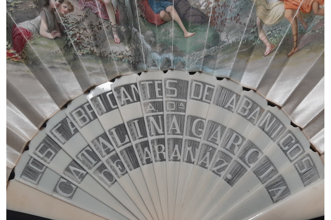 Fans in Spain, fan circa 1870