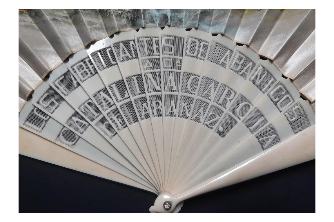Fans in Spain, fan circa 1870