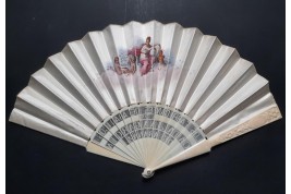 Le savoir-faire des fabricants d'éventails d'Espagne, éventail vers 1870