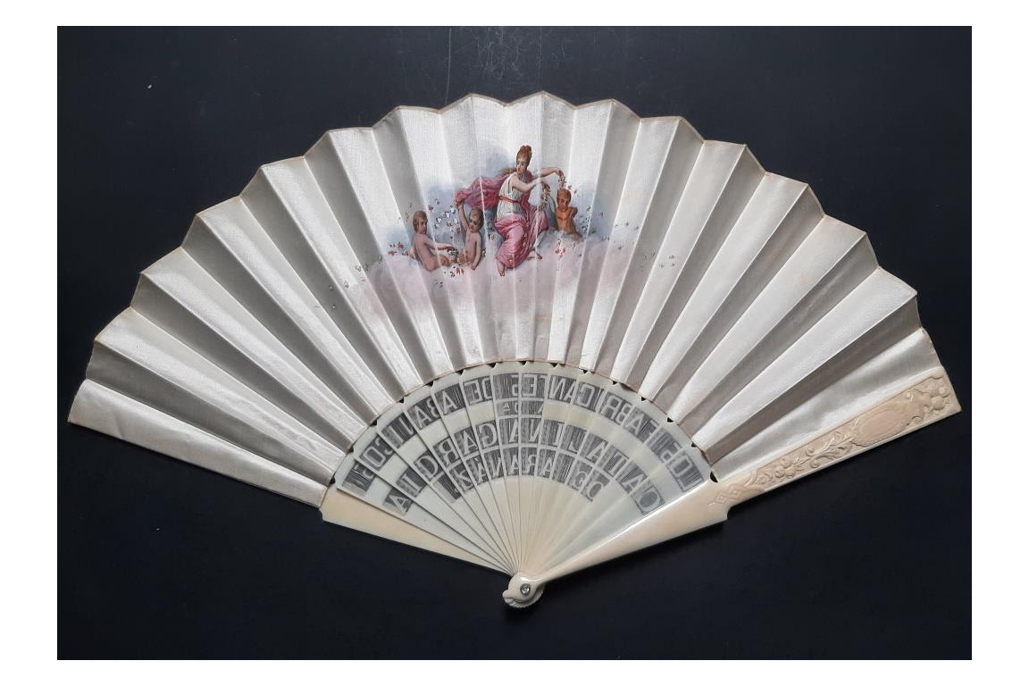 Fans in Spain, fan circa 1870