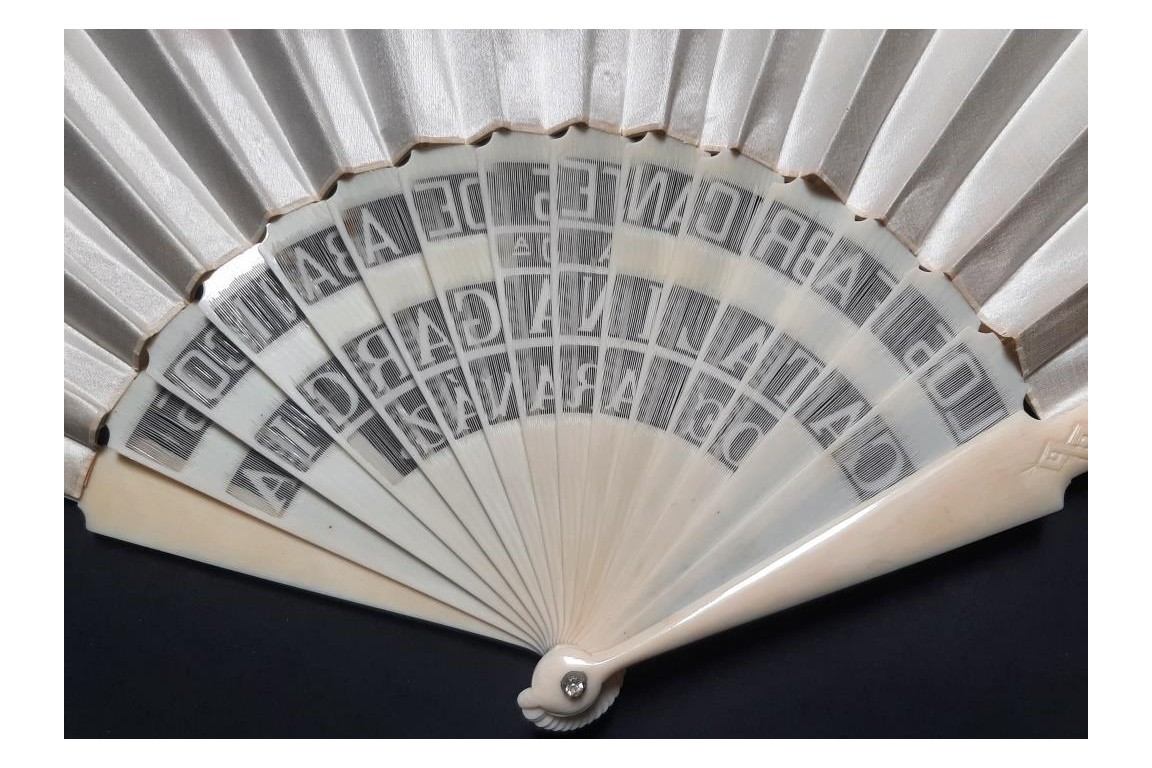 Fans in Spain, fan circa 1870