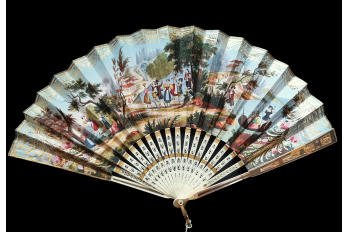 Celebrations in the Swiss canton of Solothurn, fan circa 1820-30