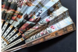 Celebrations in the Swiss canton of Solothurn, fan circa 1820-30