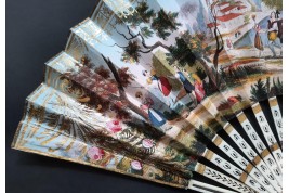 Celebrations in the Swiss canton of Solothurn, fan circa 1820-30
