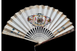 Celebrations in the Swiss canton of Solothurn, fan circa 1820-30