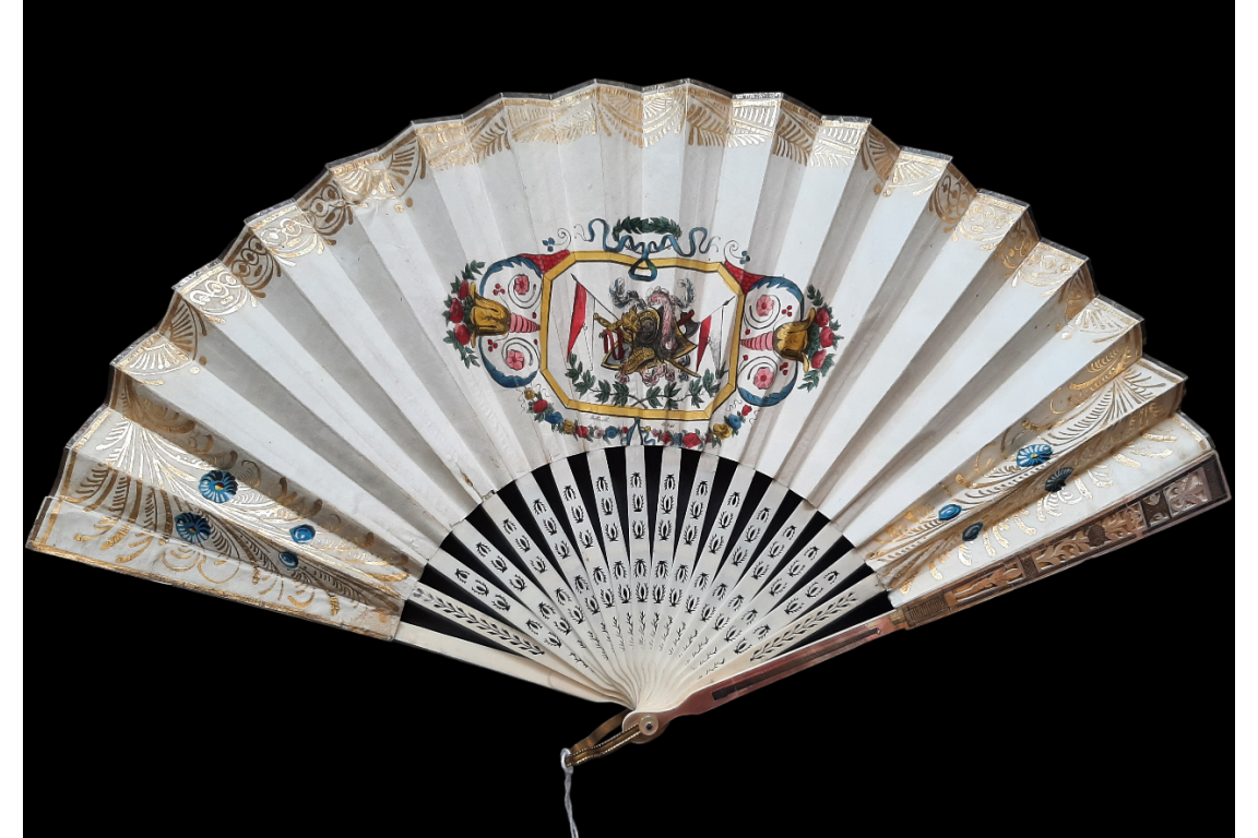 Celebrations in the Swiss canton of Solothurn, fan circa 1820-30