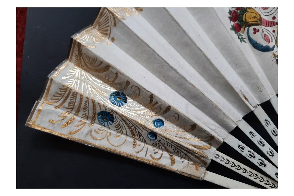 Celebrations in the Swiss canton of Solothurn, fan circa 1820-30