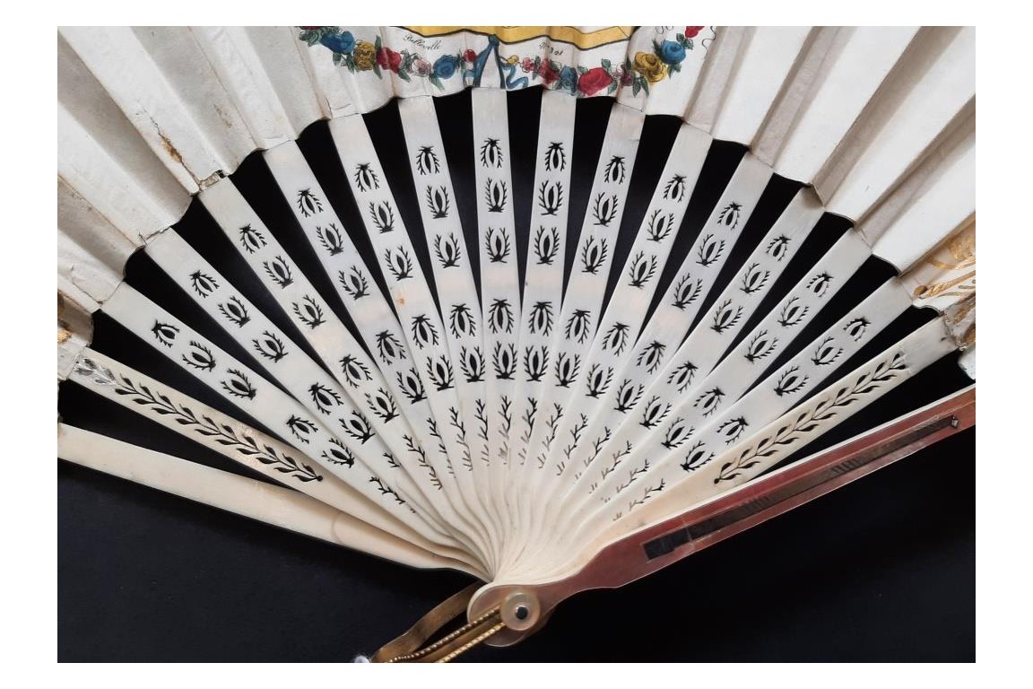 Celebrations in the Swiss canton of Solothurn, fan circa 1820-30