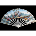 La récolte du jardinage. Éventail vers 1790