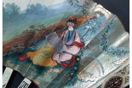 The gardening harvest. Fan circa 1790