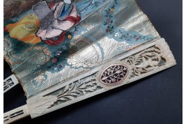 The gardening harvest. Fan circa 1790