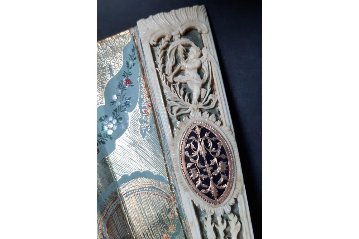 La récolte du jardinage. Éventail vers 1790