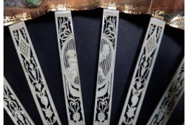 The gardening harvest. Fan circa 1790