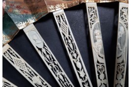 The gardening harvest. Fan circa 1790