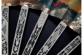 The gardening harvest. Fan circa 1790