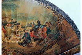 Hunting day, 19th century fan