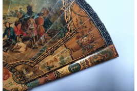 Hunting day, 19th century fan