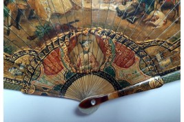 Hunting day, 19th century fan