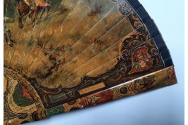 Hunting day, 19th century fan
