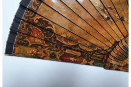 Hunting day, 19th century fan