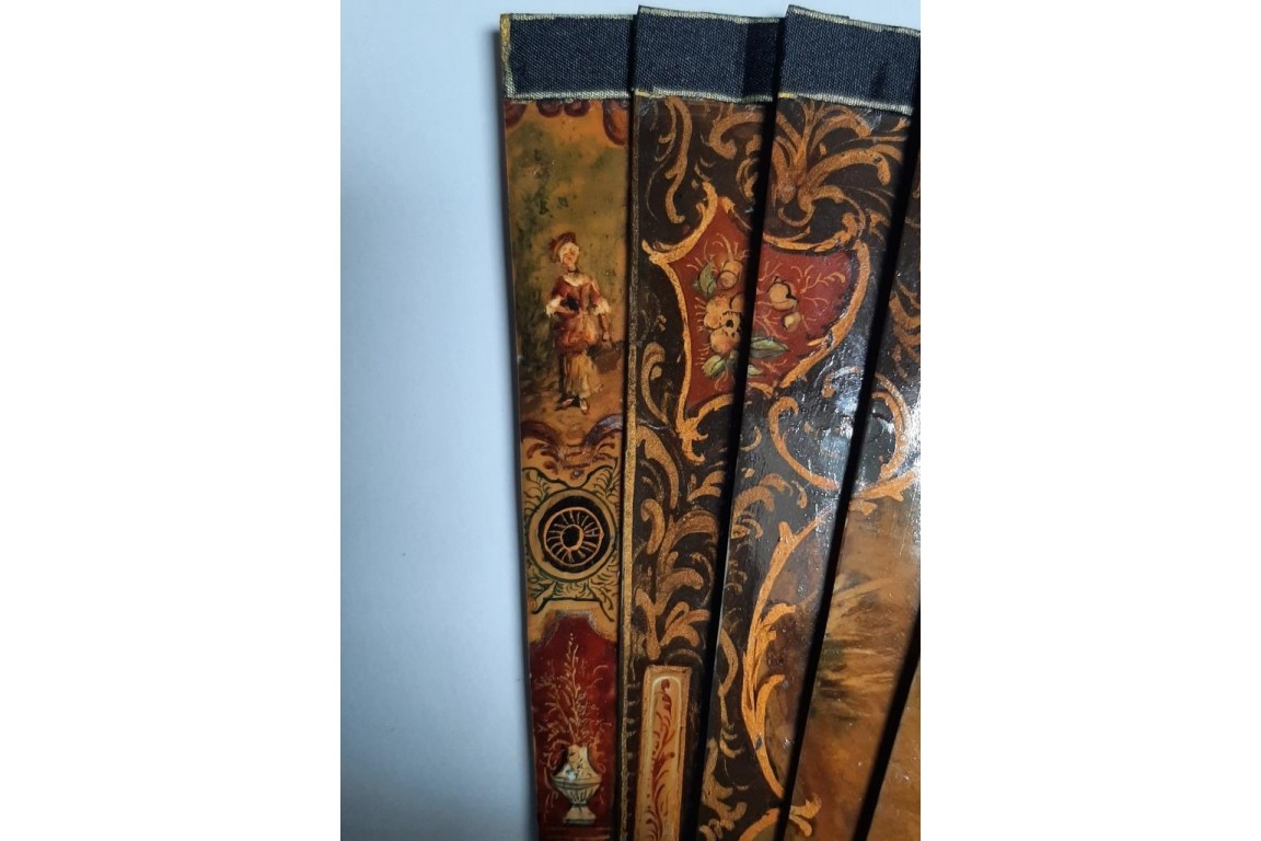 Hunting day, 19th century fan