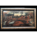L'entrainement au tir, feuille d'éventail vers 1680-90