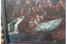 L'entrainement au tir, feuille d'éventail vers 1680-90