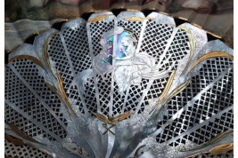 An afternoon in the open air, fan circa 1880-90