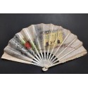 French Cancan at the Moulin Rouge Palace, fan circa 1900