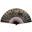 Dance and bullfighting, fan circa 1840-50