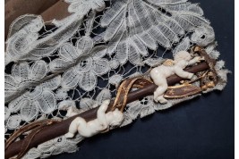 Le mât de cocagne de l’amour, éventail vers 1880-90