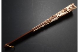 Le mât de cocagne de l’amour, éventail vers 1880-90