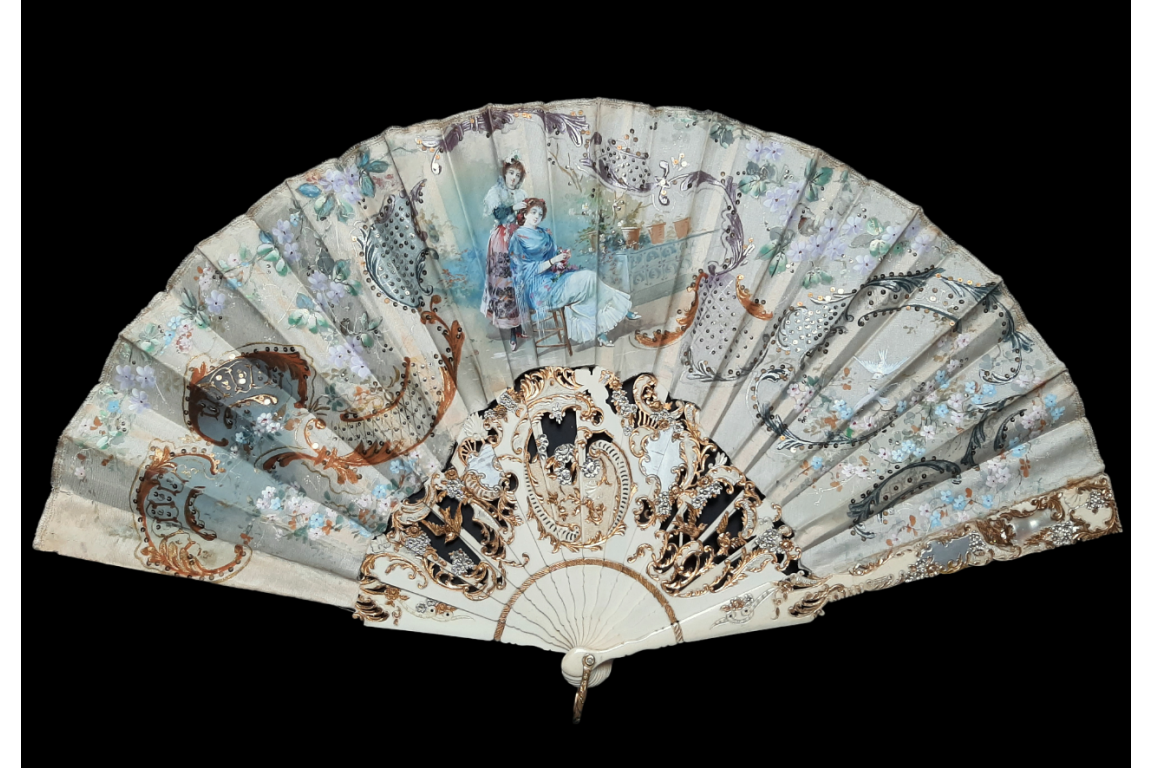 Connivence sororal, fan circa 1900