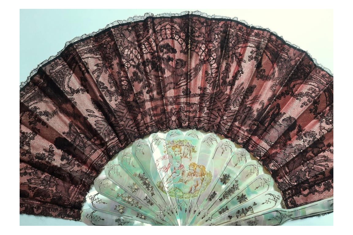 The dream life of angels, late 19th century fan