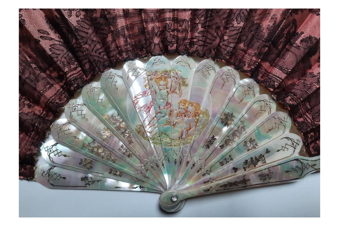 The dream life of angels, late 19th century fan