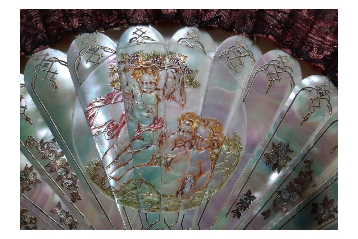 The dream life of angels, late 19th century fan