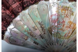 The dream life of angels, late 19th century fan