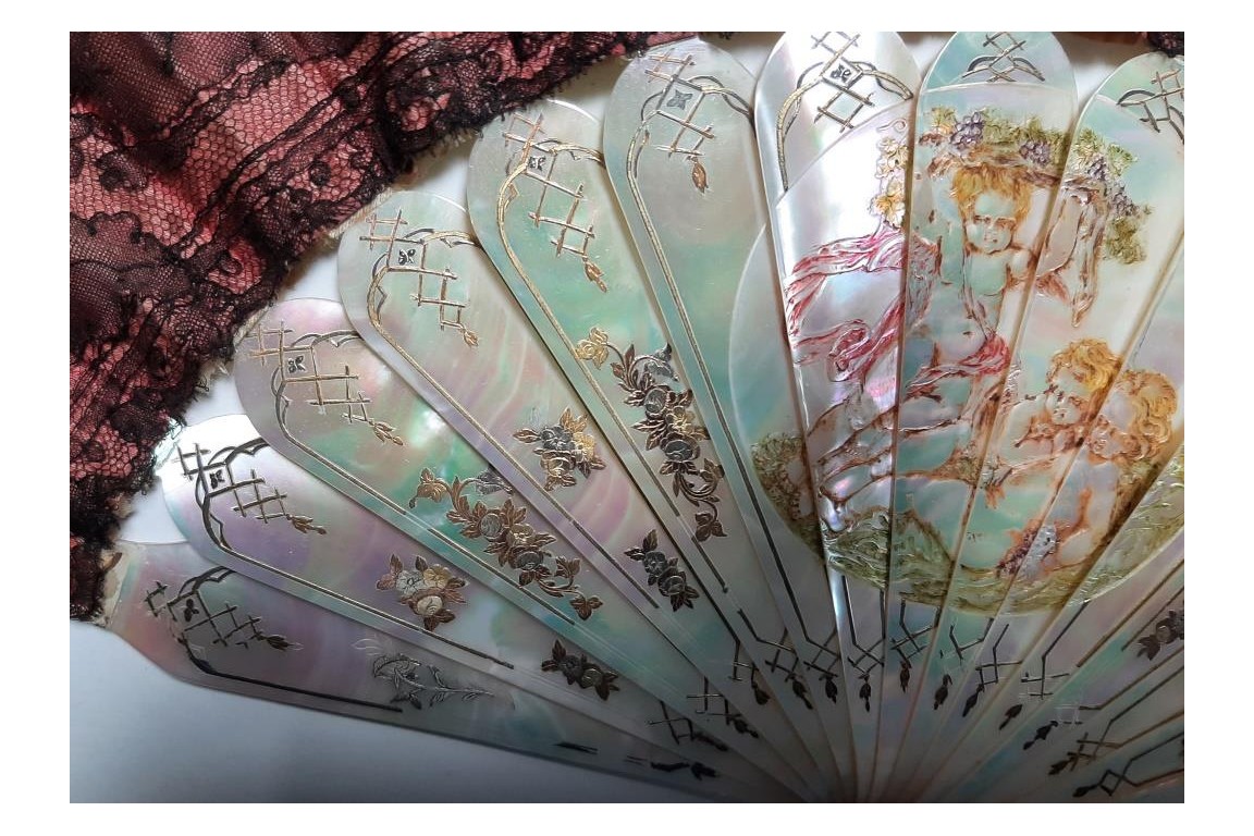 The dream life of angels, late 19th century fan