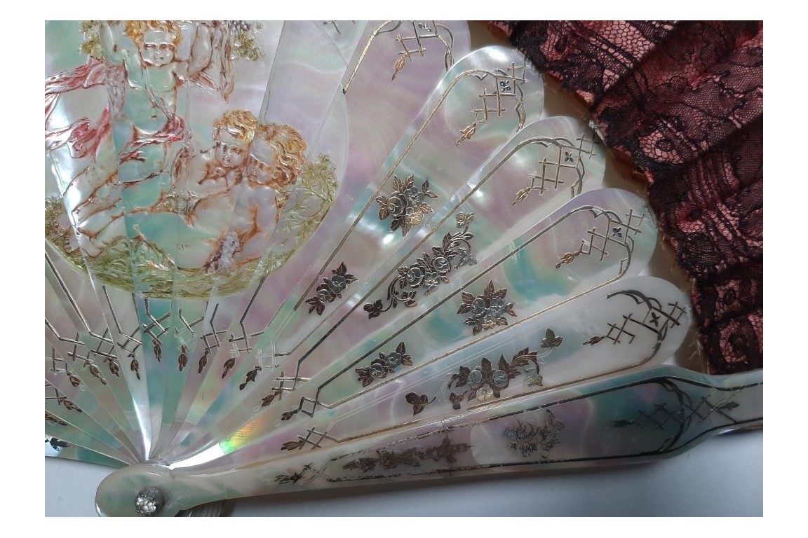 The dream life of angels, late 19th century fan
