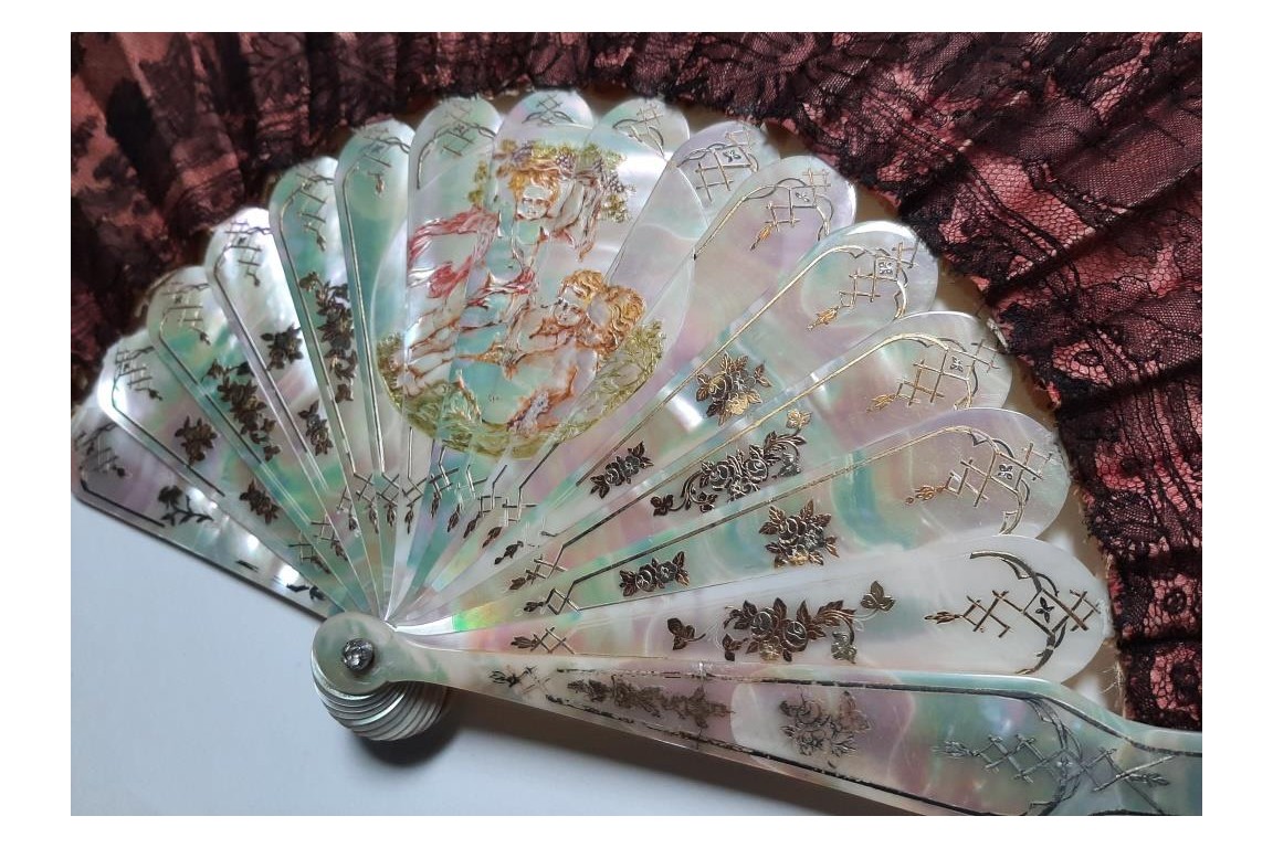 The dream life of angels, late 19th century fan