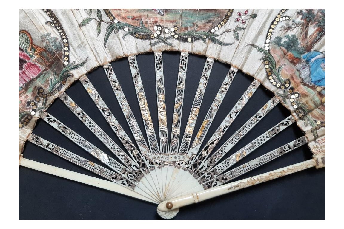 The elixir of love, fan circa 1770-80