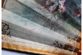 Les Amours de l’aube, éventail de Marie Dumas fin XIXème siècle