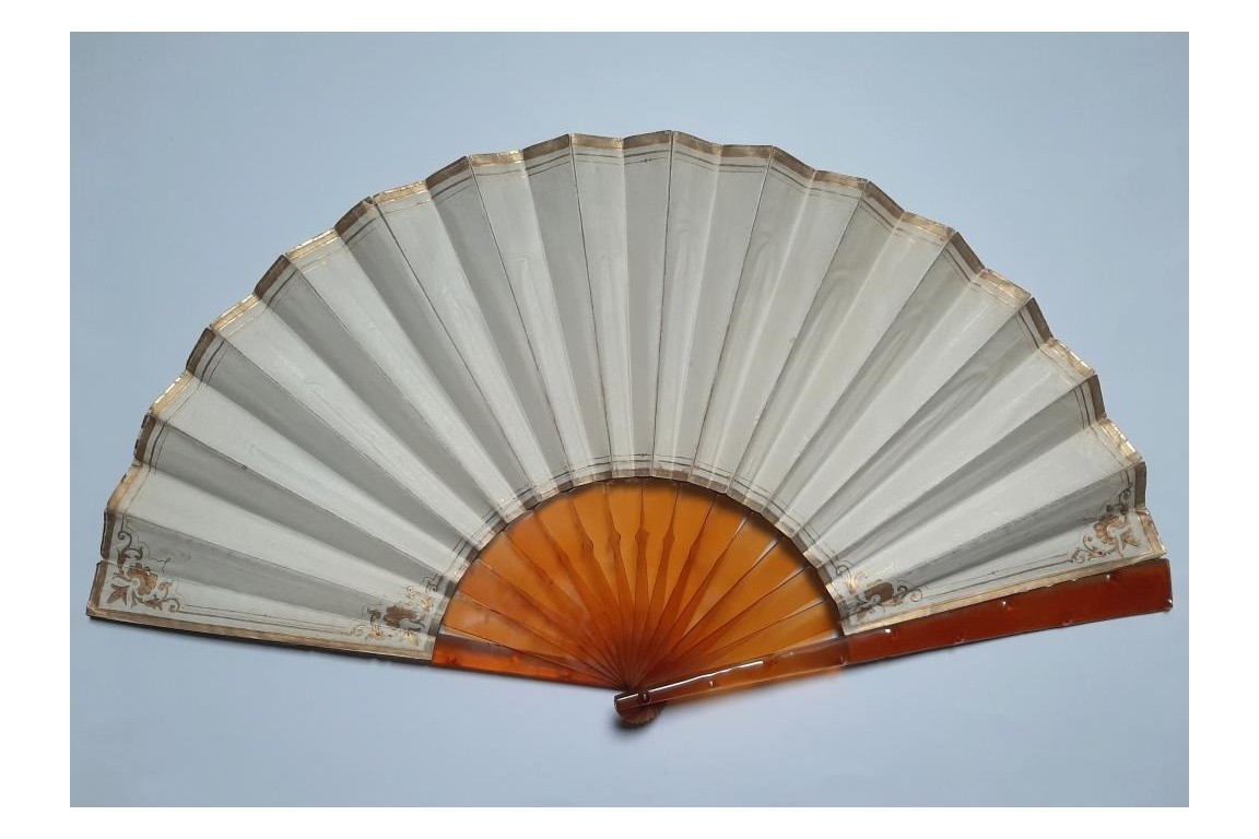 Dawn angels, fan by Marie Dumas late 19th century