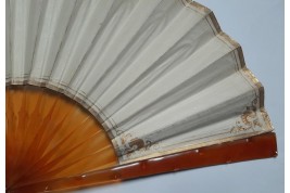 Dawn angels, fan by Marie Dumas late 19th century