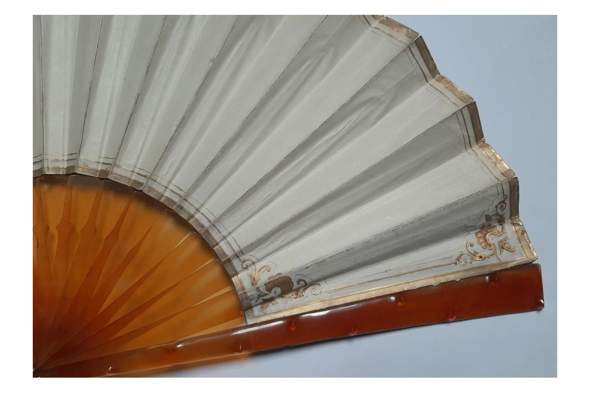 Dawn angels, fan by Marie Dumas late 19th century