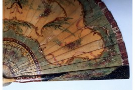 Dance of lovers, fan circa 1900