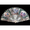 Diana's love for Endymion, fan circa 1750