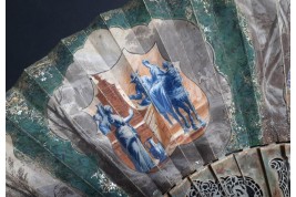 Diana's love for Endymion, fan circa 1750