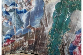 L’amour de Diane pour Endymion, éventail vers 1750
